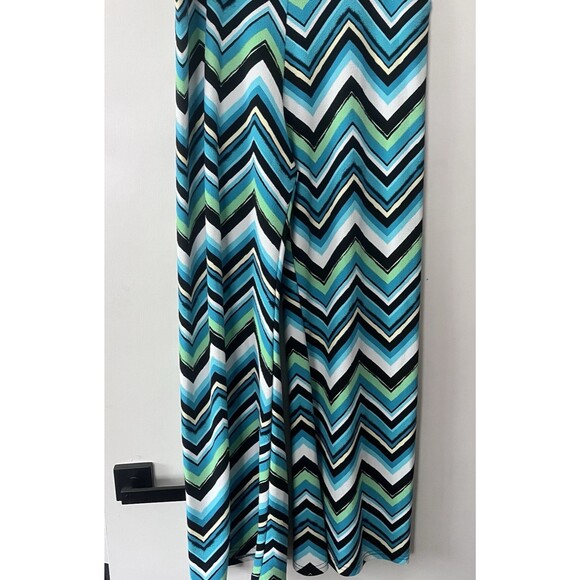 Park Avenue‎ Women's Pull On Pants Stretchy WIDE LEG Palazzo Chevron XL - Picture 3 of 4